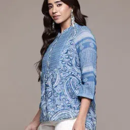 aarke ritu kumar Women Pashmina Paisley Print A-Line Kurti image 2