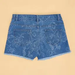 pantaloons junior Girls Floral Print Regular Fit City Shorts image 2