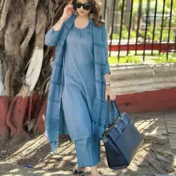 piludi Women Straight Kurta Set with Printed Dupatta  image 2