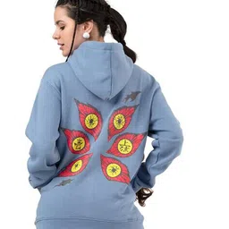 rhino cult Women Embroidered Regular Fit Hoodie image 2