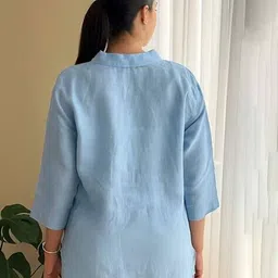 nyrika Women Straight Tunic with Spread Collar image 2