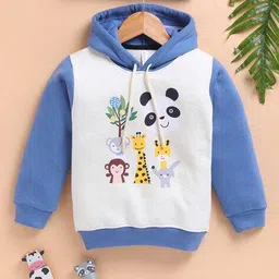 toonyport Boys Graphic Print Relaxed Fit Hooded Sweatshirt image 2