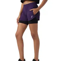 asics Women Mid Rise Knit Shorts image 2