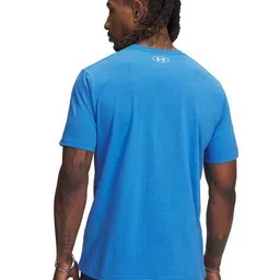 under armour Men Brand Print Loose Fit Crew-Neck T-Shirt image 2