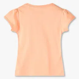 kg frendz Girls Graphic Print Relaxed Fit Crew-Neck T-Shirt image 2