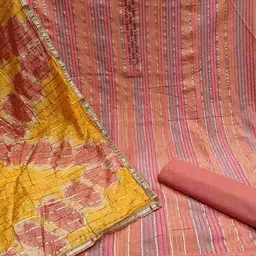 svaraa Women Embellished Embroidery Unstitched Dress Material image 2