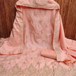 maroosh Women Embroidered 3-Piece Unstitched Dress Material image 2