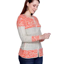 chatanya Woman Regular Fit Self-design Cardigan image 2