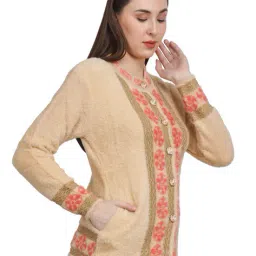 chatanya Women Self-design Cardigan with Button Closure image 2