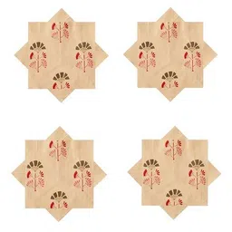 handicraft-palace Set of 6 Printed Cotton Dinner Table Napkins  image 2