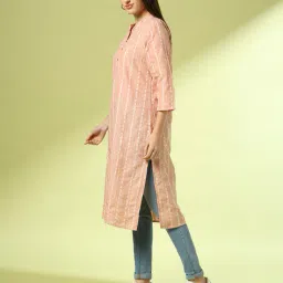 acai Women Printed Straight Kurta image 2