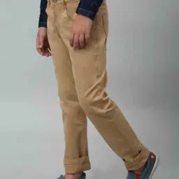 cantabil Boy Relaxed Fit Flat-Front Trousers image 2