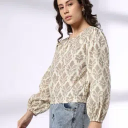 dnmx Women Floral Print Regular Fit Top image 2