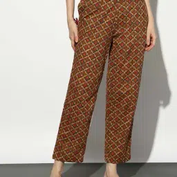 svrnaa by azorte Geometric Print Cambric Cotton Pants image 2