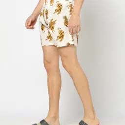 yousta Men Printed Mid-Rise Shorts image 2