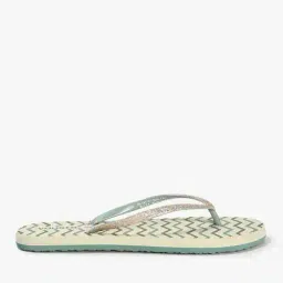 yousta Women Printed Thong-Strap Flip-Flops image 2