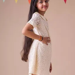 kidsdew Girls Self-Design A-line Dress image 2