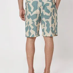 mufti Men Printed Regular Fit Athleisure Shorts image 2