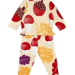 miniklub Girls Graphic Print Cotton Top & Pants Set image 2