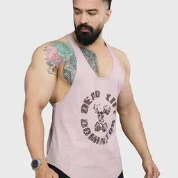 fuaark Men Typographic Print Sleeveless Vest image 2