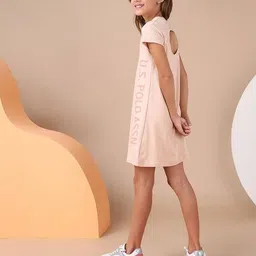 u.s. polo assn. Girls Typographic A-line Dress image 2