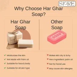 siore Set of 3 Sandalwood & Saffron Bath Soaps image 2