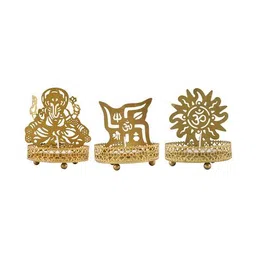 homesake Set of 3 Shadow Ganesh Sathiya Tea-Light Holders image 2