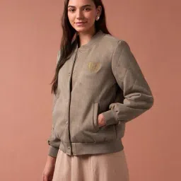 u.s. polo assn. Women Regular Fit Bomber Jacket with Insert Pockets image 2