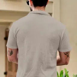 hoodler Men Regular Fit Polo T-Shirt with Zipper image 2