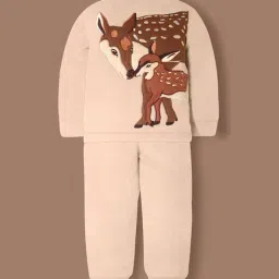 cherry crumble by nitt hyman Boys Embroidered Lounge Pants & T-Shirt Set image 2