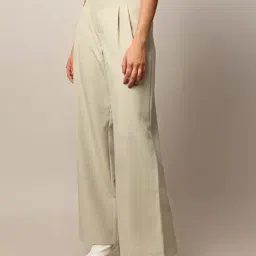 only Women Straight Fit Pleated Pants image 2