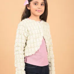 crimsoune club Girls Self-design Cardigan image 2
