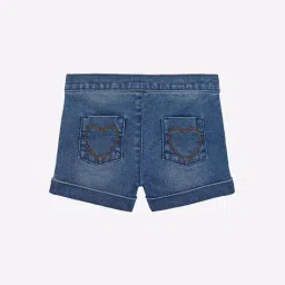 mothercare Lightly Washed Mid-Rise Shorts with Insert Pockets image 2