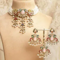 rubans Women Necklace and Earrings Set image 2