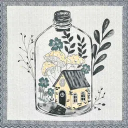 uniqchoice 150 TC Floral Print King-Size Bedsheet with Pillow Covers image 2