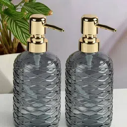 kookee Set of 2 Ribbed Bathroom Dispensers image 2