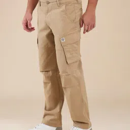 being human Men Flat Front Relaxed Fit Cargo Pants image 2