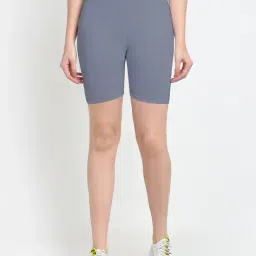 jinfo Pack Of 3 Women Knit Shorts with Mid Rise Waist image 2