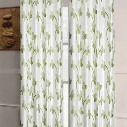 good homes Set of 2 Floral Print Door Curtains image 2