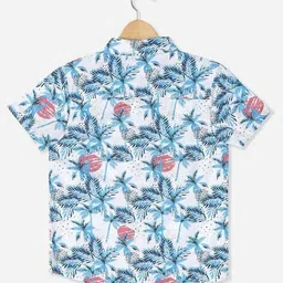 allen solly Boys Micro Print Slim Fit Shirt image 2