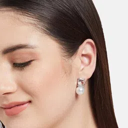 atibelle Women Stone-Studded Drop Earrings image 2