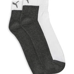 puma Pack of 2 Colourblock Ankle-Length Socks image 2