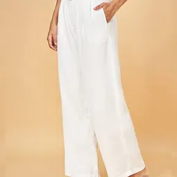 honey by pantaloons Women Double-Pleated Straight Fit Trousers image 2