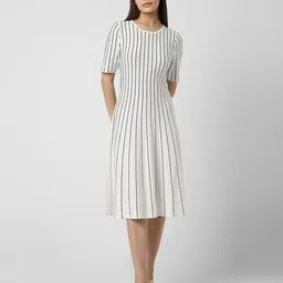 van heusen Women Striped A-Line Dress image 2