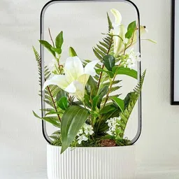 home centre Gloria Spark Artificial Lily in Potted Plant with LED image 2