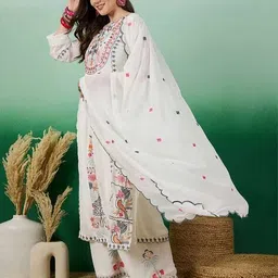 nyrika Women Embroidery Straight Kurta Set image 2