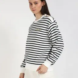 tommy hilfiger Women Striped Regular Fit Sweatshirt image 2