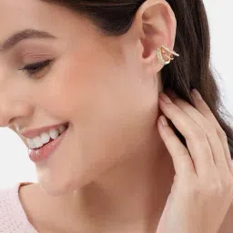 carlton london Women Stone-Studded Ear Cuffs image 2