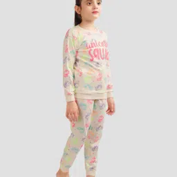 plumtree Women Typographic Print Pants & Top Sets image 2