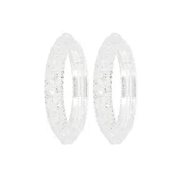 nmii Set of 2 Women Sivler-Plated Slip-On Bangles image 2